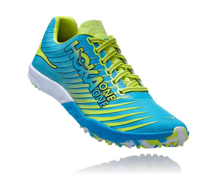 Hoka One One Spikes Dames - Evo Xc - Blauw/Groen - GS0568314